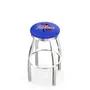 University of Tulsa Flat Ring Chrome Bar Stool