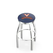 University of Virginia Flat Ring Chrome Bar Stool