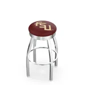Florida State Script Ribbed Ring Bar Stool