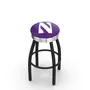 Northwestern University Ribbed Ring Bar Stool