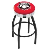 Univ of Georgia Bulldog Ribbed Ring Bar Stool