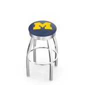 University of Michigan Ribbed Ring Bar Stool