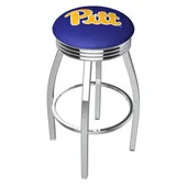University of Pittsburgh Ribbed Ring Bar Stool