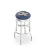 Georgia Tech Ribbed Double-Ring Bar Stool