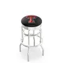Texas Tech University Ribbed Double-Ring Bar Stool