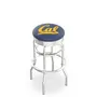 University California Ribbed Double-Ring Bar Stool