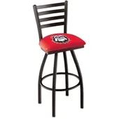 Univ of Georgia Bulldog Ladder Swivel Bar Stool