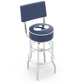 Brigham Young Univ Double-Ring Back Bar Stool