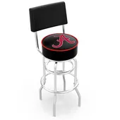 Univ Alabama Script "A" Double-Ring Back Bar Stool