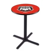 Univ of Georgia Bulldog Pub Table X Style Base
