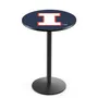 Holland Univ of Illinois Round Base Pub Table