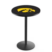Holland University of Iowa Round Base Pub Table