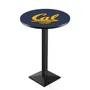 Univ of California Blk/Chrm Square Base Pub Table
