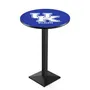 Holland Univ of Kentucky UK Square Base Pub Table