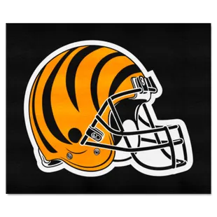 FANMATS Cincinnati Bengals Striped Helmet Logo Starter Mat