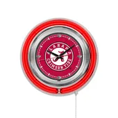 Holland Univ Alabama Script A Neon Logo Clock