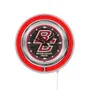 Holland Boston College Neon Logo Clock