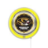 Holland University of Missouri Neon Logo Clock
