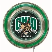 Holland Ohio University Neon Logo Clock