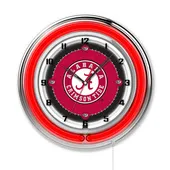 Holland Univ Alabama Script A Neon 19" Clock