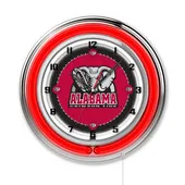 Holland Univ Alabama Elephant Neon 19" Clock
