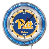 Holland University of Pittsburgh Neon 19" Clock