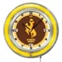 Holland University of Wyoming Neon 19" Clock