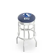 Eastern Illinois U Ribbed Double-Ring Bar Stool