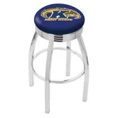 Holland Kent St U Ribbed Ring Blk/Chrome Bar Stool