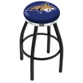 Montana State Univ Flat Blk/Chrome Ring Bar Stool