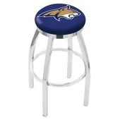 Holland Montana St Univ Flat Ring Chrome Bar Stool