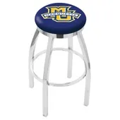 Holland Marquette Univ Flat Ring Chrome Bar Stool