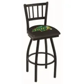 North Dakota St Uni Jailhouse Swivel Bar Stool Blk