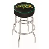 North Dakota State Univ Double-Ring Bar Stool Blk