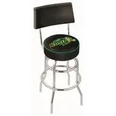 North Dakota St Uni Double-Ring Back Bar Stool Blk