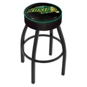 North Dakota St Uni Black or Chrome Bar Stool Blk