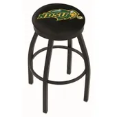 North Dakota St U Flat Blk/Chrm Ring Bar Stool Blk