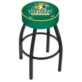 Northern Michigan Univ Black/Chrome Bar Stool