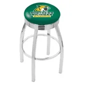 Northern Michigan U Ribbed Ring Blk/Chrm Bar Stool