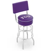 Holland TCU Double-Ring Back Bar Stool