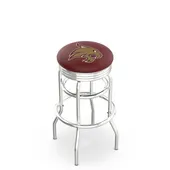 Holland Texas State U Ribbed Double-Ring Bar Stool
