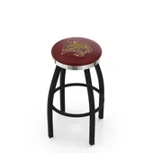 Holland Texas St U Flat Blk/Chrome Ring Bar Stool