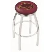 Holland Texas State Uni Flat Ring Chrome Bar Stool