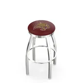 Holland Texas State Uni Flat Ring Chrome Bar Stool