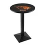 Oregon State Univ Blk/Chrome Square Base Pub Table