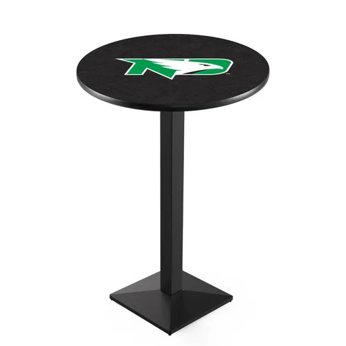 Uni of North Dakota Blk/Chrm Square Base Pub Table