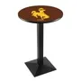 Holland Univ of Wyoming Square Base Pub Table