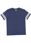 LAT Sportswear Adult Fine Jersey Football Tee VN TRUE NAVY/BLENDED WHITE Primary