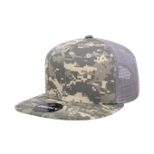 Decky Cotton Flat Bill Trucker Caps