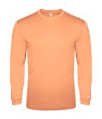Badger Adult Youth Tri-Blend Long Sleeve Tee PEACH (BA) Primary